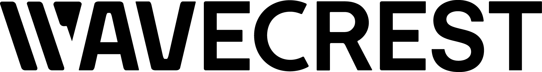 Black WaveCrest logo